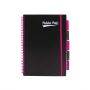 Kołozeszyt Pukka Pad Project Book PP Black Neon B5/100/80g kratka, różowy - 2